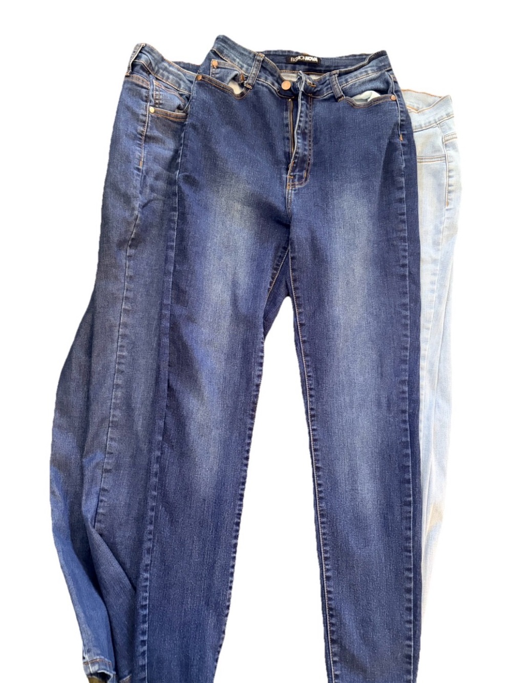 Size 11 Fashion Nova Jeans Denim - Multiple Washes - Picture 3 of 6